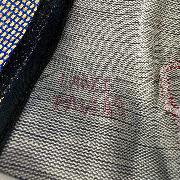 Vintage Adult Blue Reynolds Letter N 80s Hat Snapback Made in the USA Cap  L XL - Picture 7 of 7